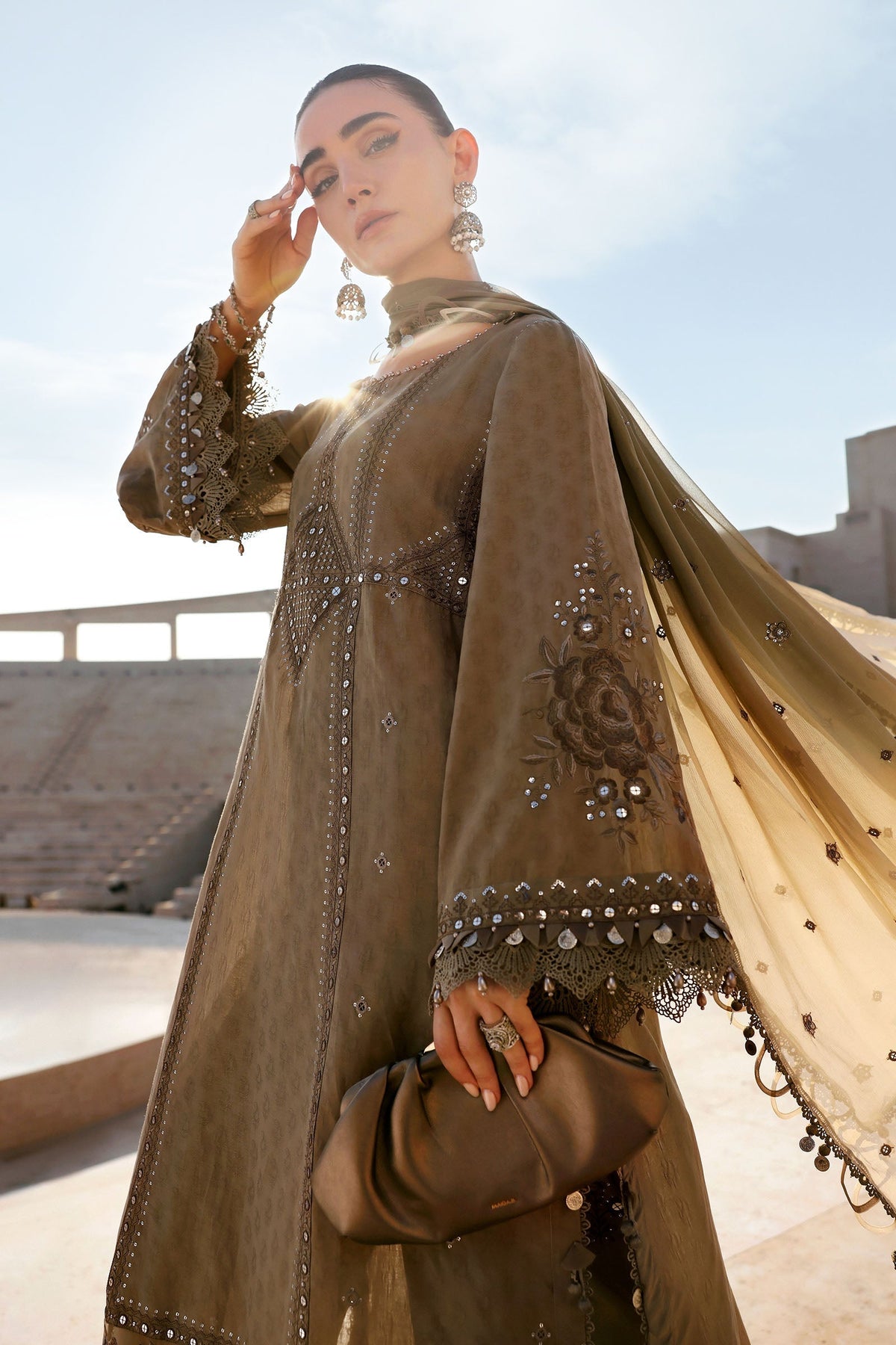 Maria B luxury Lawn 2026=02 a Aangan | the Essence of Lawn & Chiffon