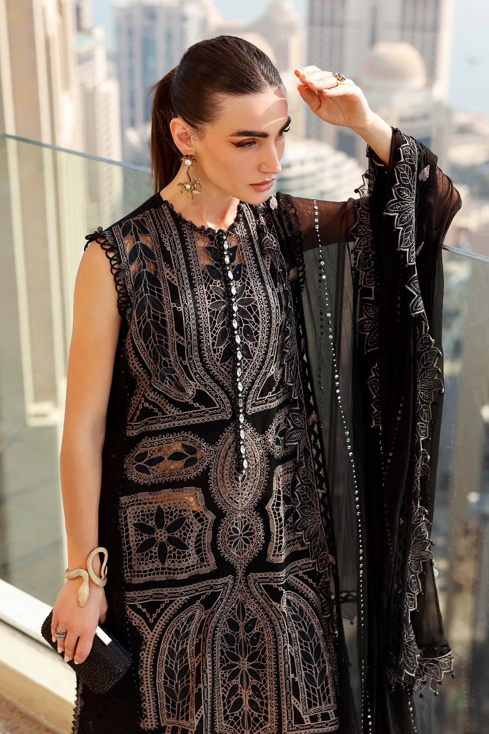 Maria B luxury Lawn 2026=08b Aangan | the Essence of Lawn & Chiffon