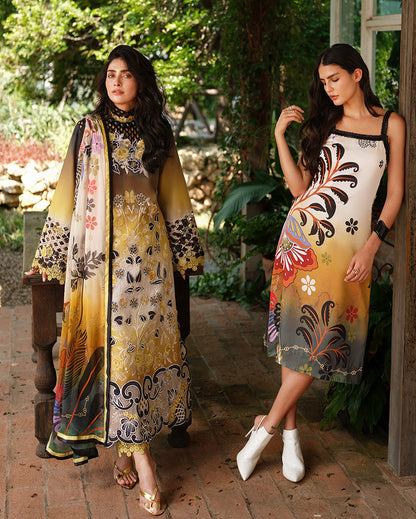 Mushq Amoi luxury lawn 2026= Timeless Charm Aangan | the Essence of Lawn & Chiffon
