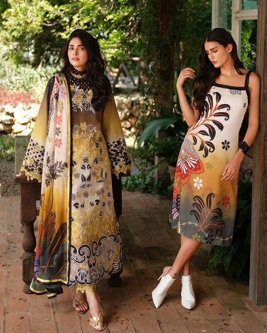 Mushq Amoi luxury lawn 2026= Timeless Charm Aangan | the Essence of Lawn & Chiffon