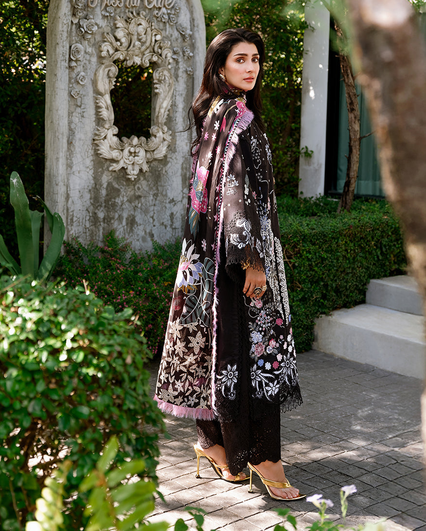 Mushq Amoi luxury lawn 2026=Gentle Breeze Aangan | the Essence of Lawn & Chiffon