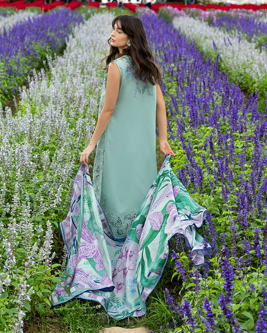 Secret Garden Hemline Lawn by Mushq 2026| Hummingbird Haven Aangan | the Essence of Lawn & Chiffon