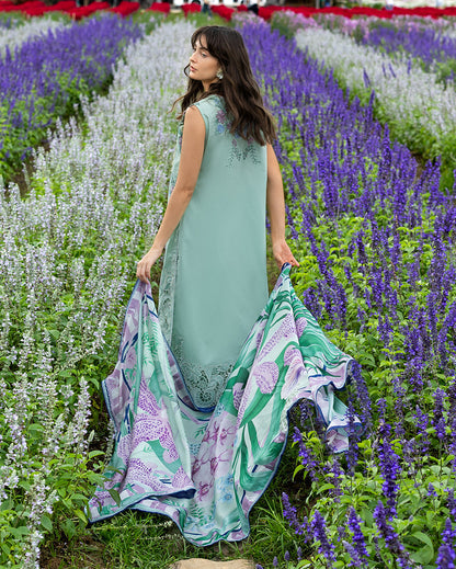 Secret Garden Hemline Lawn by Mushq 2026| Hummingbird Haven Aangan | the Essence of Lawn & Chiffon