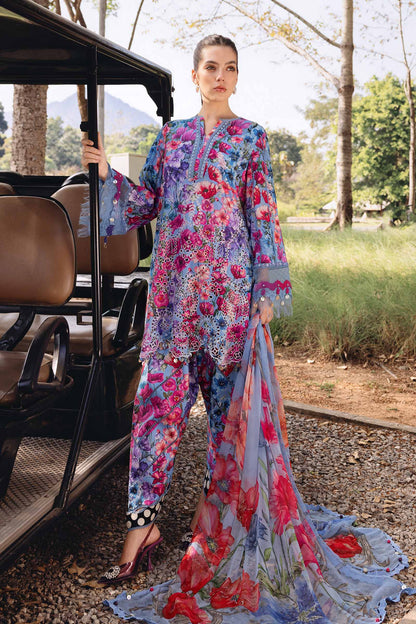 MARIA.B M.Prints Lawn 2026=02b Aangan the essence of lawn & chiffon
