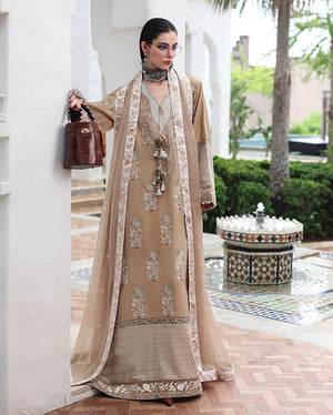 Mushq Nuvera Silk Queen's Promise Embroidered Neckline Detail
