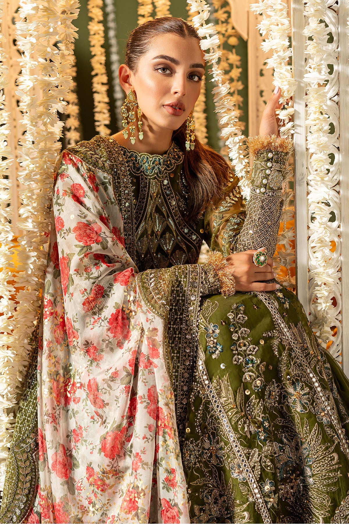 - Raw silk trouser Pakistani outfi
