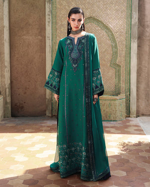 Mushq Nuvera Silk Royal Affair Embroidered Neckline Detail