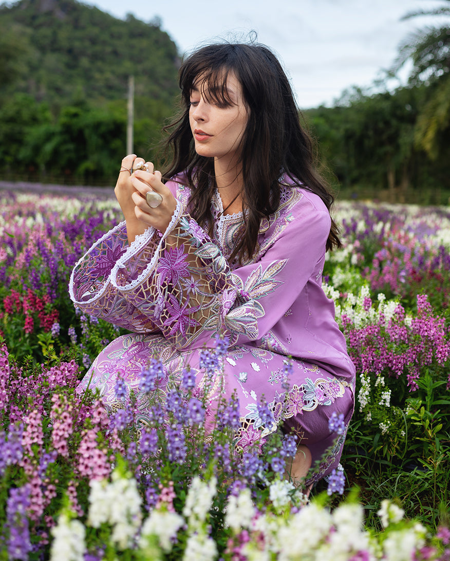 Secret Garden Hemline Lawn by Mushq 2026| Secret Thicket Aangan | the Essence of Lawn & Chiffon