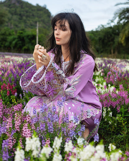 Secret Garden Hemline Lawn by Mushq 2026| Secret Thicket Aangan | the Essence of Lawn & Chiffon