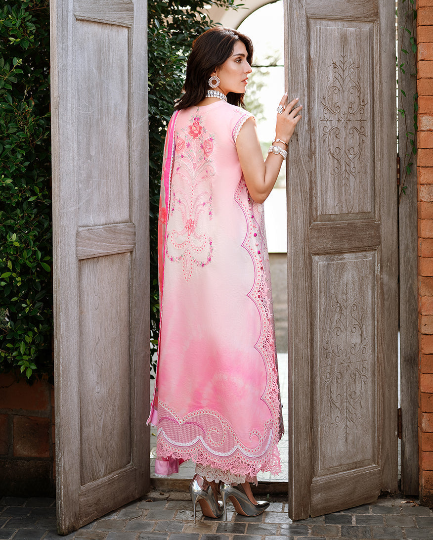 Mushq Amoi luxury lawn 2026= Silent Dreamer Aangan | the Essence of Lawn & Chiffon