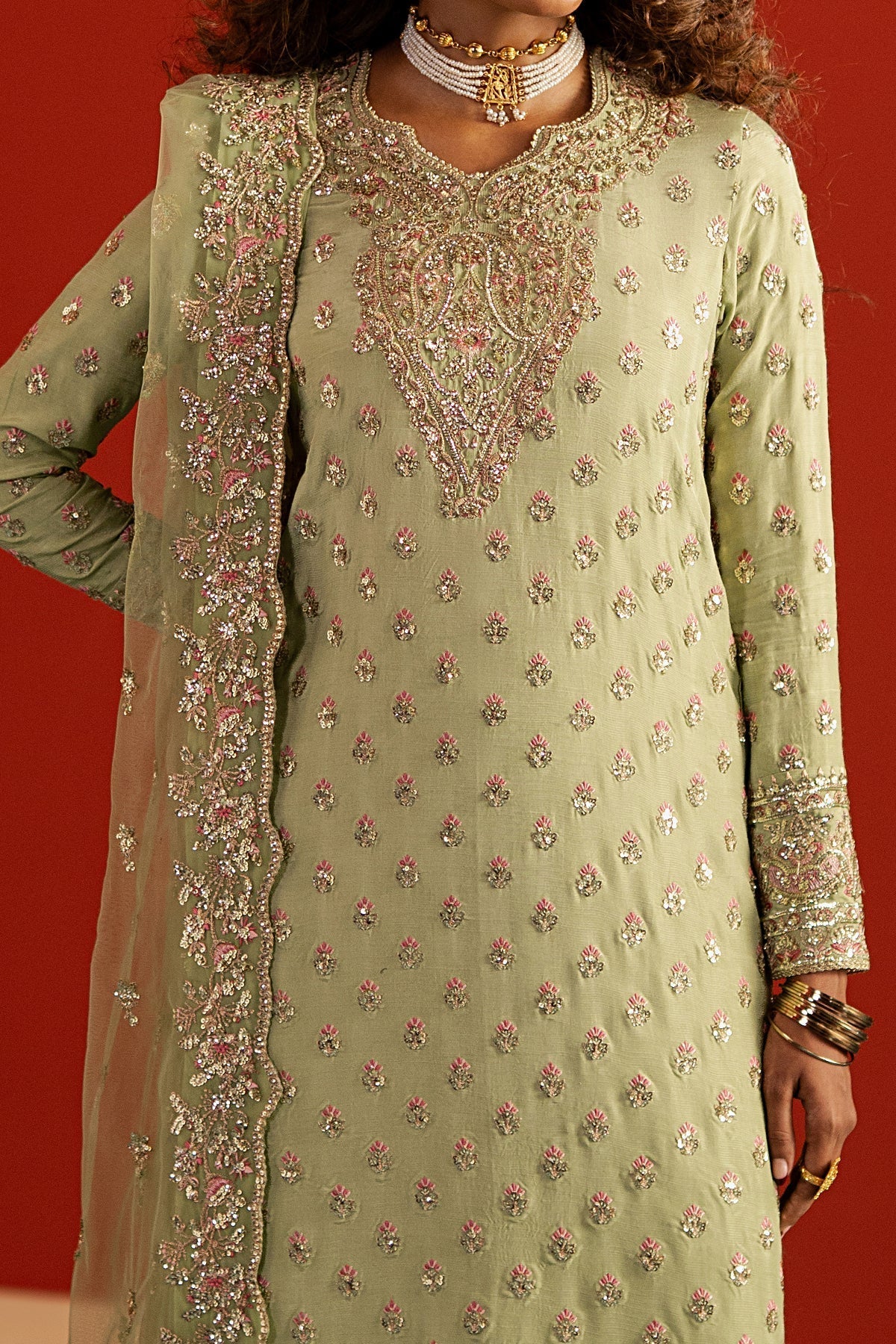 Afrozeh Divani Silk 2025-SHAHVAR Aangan the essence of lawn & chiffon