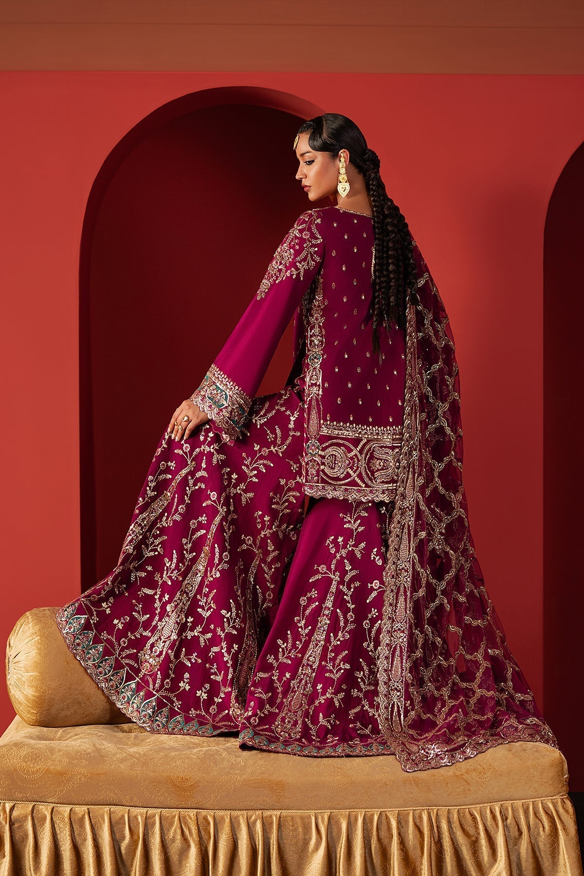 Afrozeh Divani Silk 2025-SHAMAL Aangan the essence of lawn & chiffon