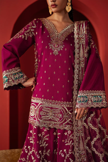 Afrozeh Divani Silk 2025-SHAMAL Aangan the essence of lawn & chiffon