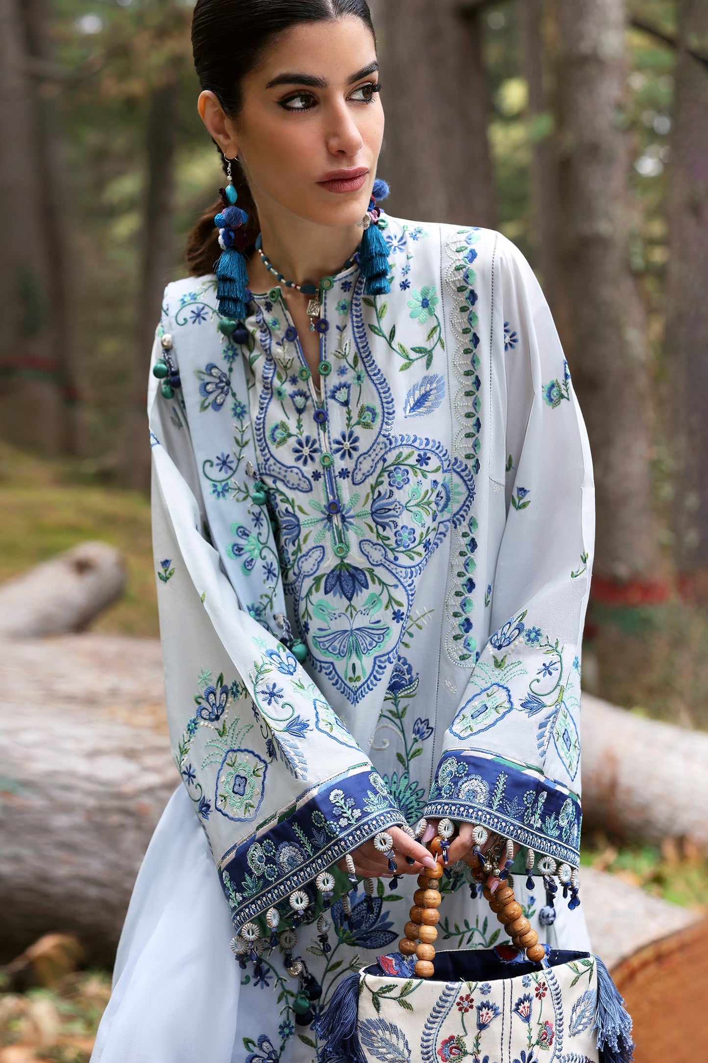 Zaha Summer Collection 2025-  KASHUR (ZL25-11 A) Aangan the essence of lawn & chiffon