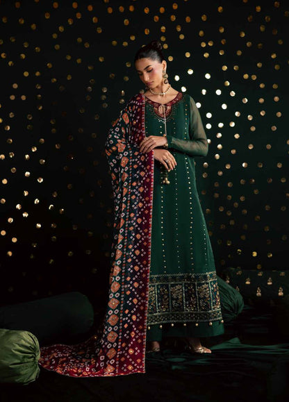 Mukeshkari by Nureh Unstitched Embroidered Chiffon 3 Piece Suit NU26UM MK- 20 - Festive Collection