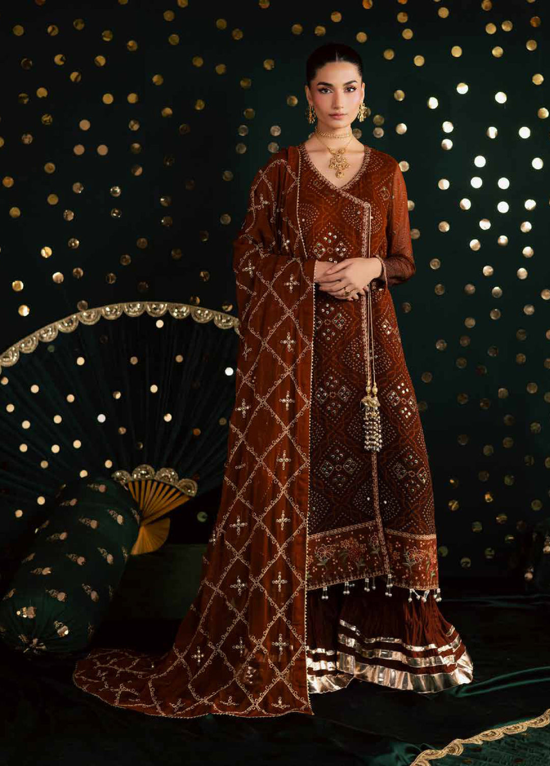 Nureh Mukeshkari 2025 =MK-19 Aangan the essence of lawn & chiffon