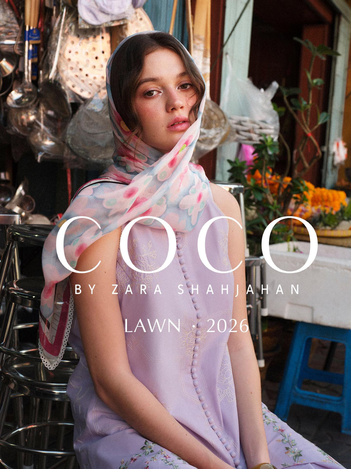Coco Lawn By Zara Shahjhan 2026=1a Aangan the essence of lawn & chiffon