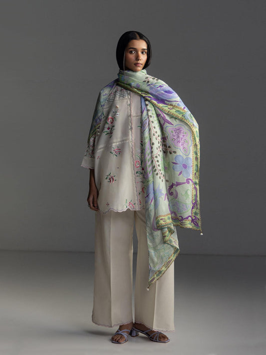 Coco Lawn By Zara Shahjhan 2026=5a Aangan the essence of lawn & chiffon