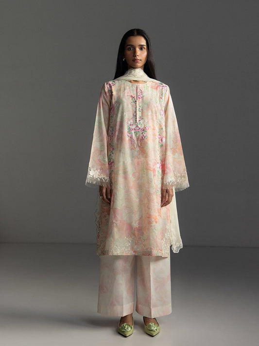 Coco Lawn By Zara Shahjhan 2026=6b Aangan the essence of lawn & chiffon