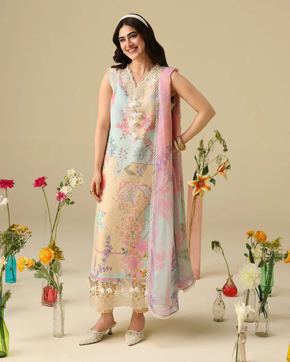 Mushq Soleil Prints Lawn 2026 || Bellarosa Aangan