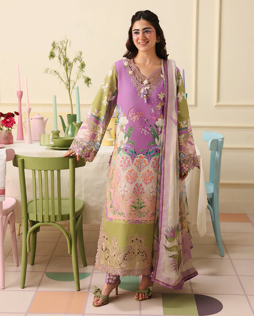 Mushq Soleil Prints Lawn 2026 || Lilac Whim Aangan