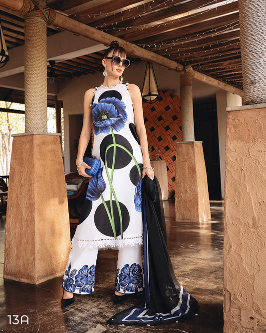 MARIA.B M.Prints Lawn 2026=13a Aangan the essence of lawn & chiffon