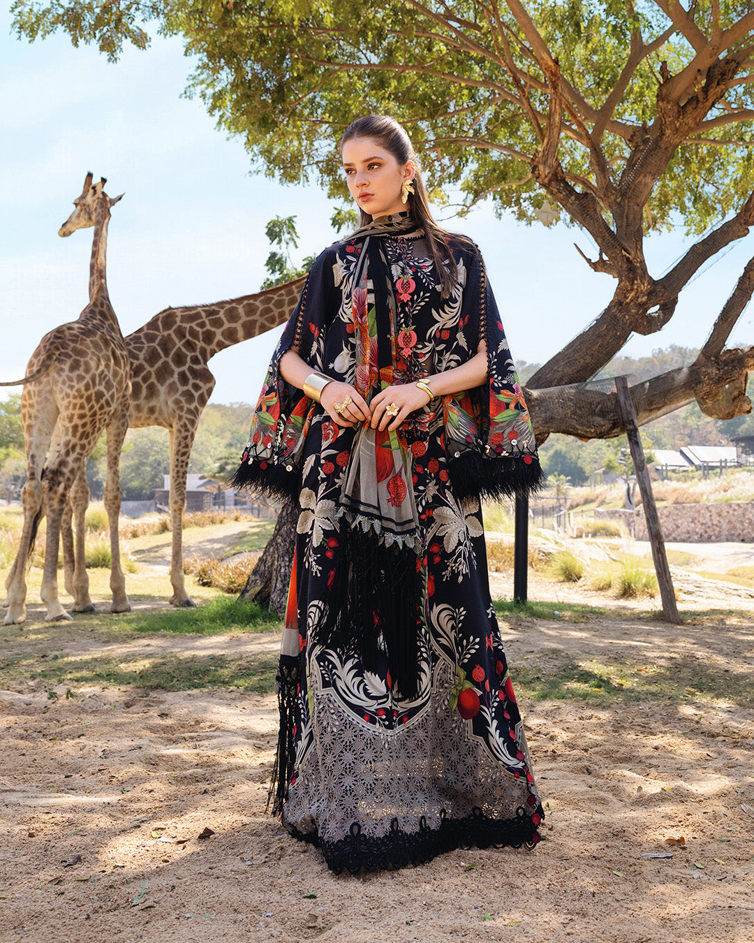 MARIA.B M.Prints Lawn 2026=12b Aangan the essence of lawn & chiffon