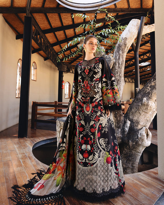MARIA.B M.Prints Lawn 2026=12b Aangan the essence of lawn & chiffon