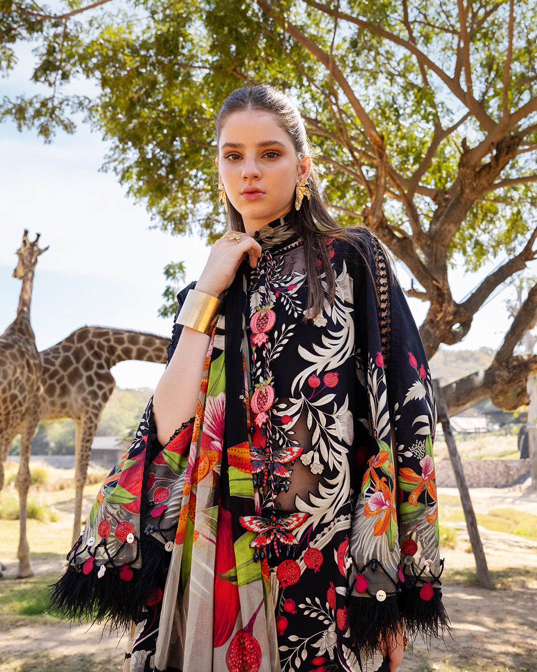 MARIA.B M.Prints Lawn 2026=12b Aangan the essence of lawn & chiffon