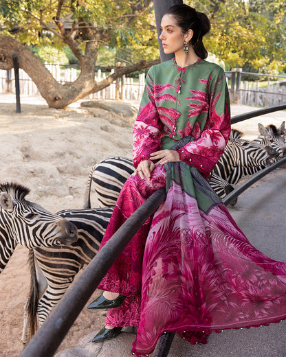MARIA.B M.Prints Lawn 2026=11b Aangan the essence of lawn & chiffon