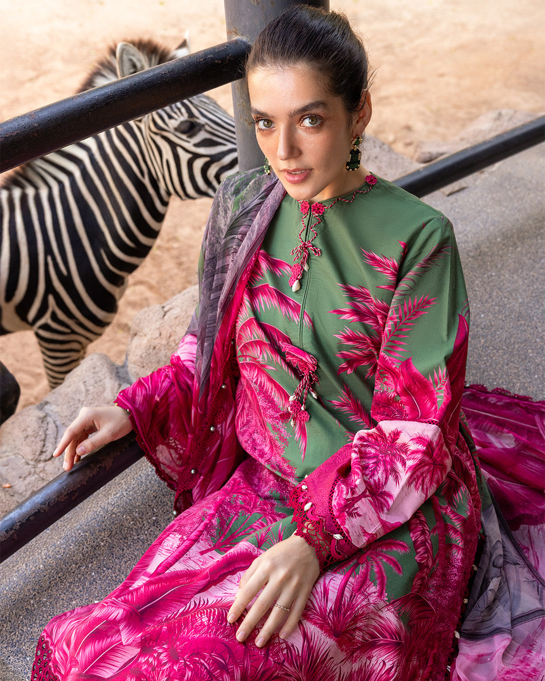 MARIA.B M.Prints Lawn 2026=11b Aangan the essence of lawn & chiffon