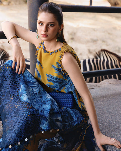 MARIA.B M.Prints Lawn 2026=11a Aangan the essence of lawn & chiffon
