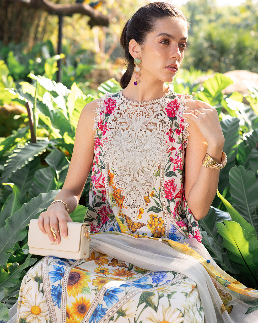MARIA.B M.Prints Lawn 2026=10a Aangan the essence of lawn & chiffon