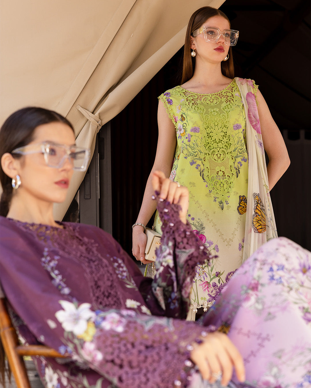 MARIA.B M.Prints Lawn 2026=09a Aangan the essence of lawn & chiffon