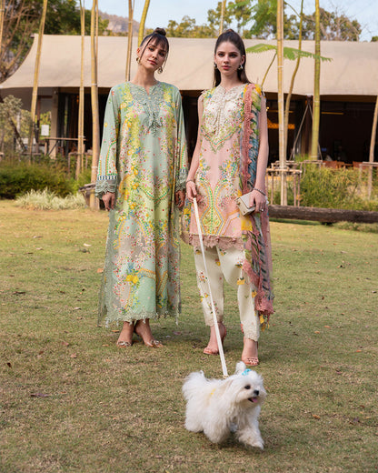 MARIA.B M.Prints Lawn 2026=08a Aangan the essence of lawn & chiffon
