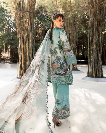 MARIA.B M.Prints Lawn 2026=07a Aangan the essence of lawn & chiffon