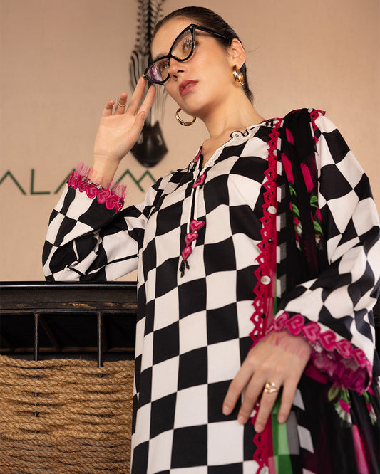 MARIA.B M.Prints Lawn 2026=06b Aangan the essence of lawn & chiffon
